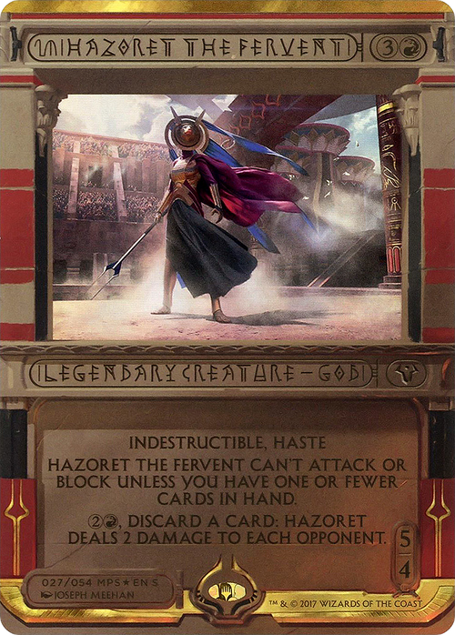 Hazoret the Fervent (MPS2-027) - Amonkhet Invocations (Borderless) Foil