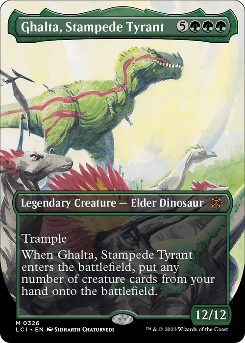 Ghalta, Stampede Tyrant (Borderless) (LCI-326) - The Lost Caverns of Ixalan