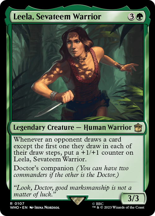 Leela, Sevateem Warrior (WHO-107) - Doctor Who Foil