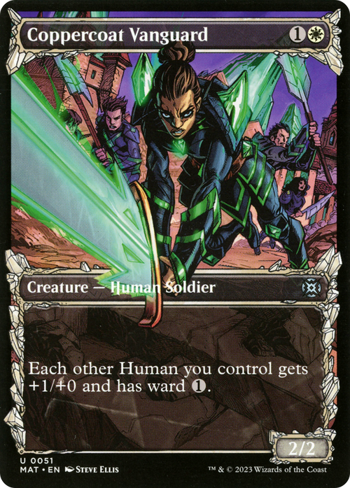 Coppercoat Vanguard (Showcase) (MAT-051) - March of the Machine: The Aftermath: (Showcase) Foil