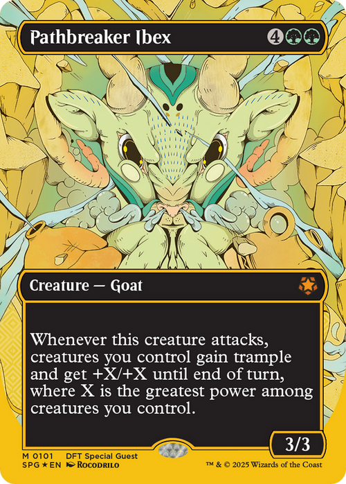 Pathbreaker Ibex (Borderless) (First-Place Foil) (SPG-101) - Special Guests Foil