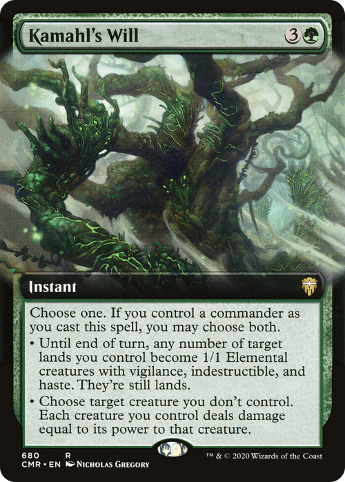Kamahl's Will (Extended Art) (CMR-680) - Commander Legends: (Extended Art) Foil