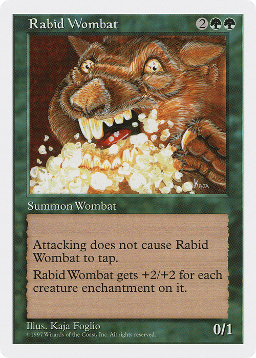Rabid Wombat (5ED-) - Fifth Edition