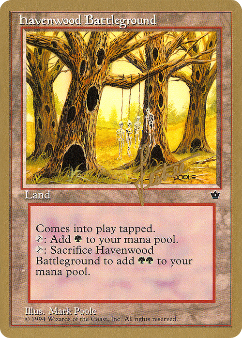 Havenwood Battleground - 1996 Bertrand Lestree (FEM) (WCD-) - Pro Tour Collector Set