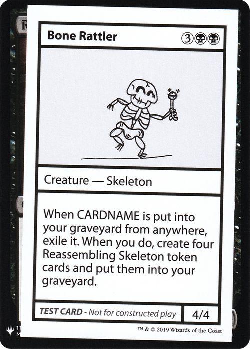 Bone Rattler (CMB1-) - Mystery Booster Playtest Cards 2019