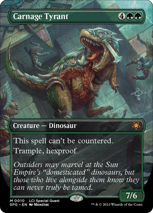Carnage Tyrant (Borderless) (SPG-010) - Special Guests Foil