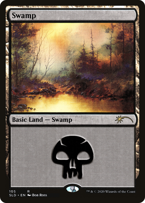 Swamp (105) (Bob Ross) (SLD-105) - Secret Lair Drop Foil