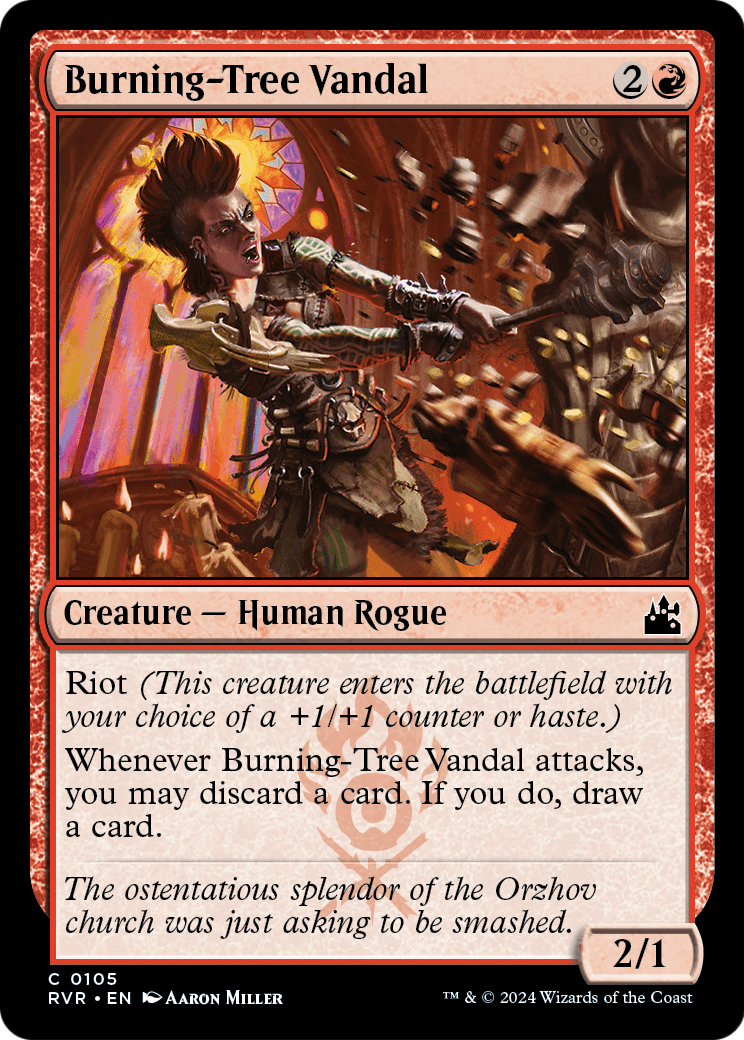 Burning-Tree Vandal (RVR-105) - Ravnica Remastered Foil