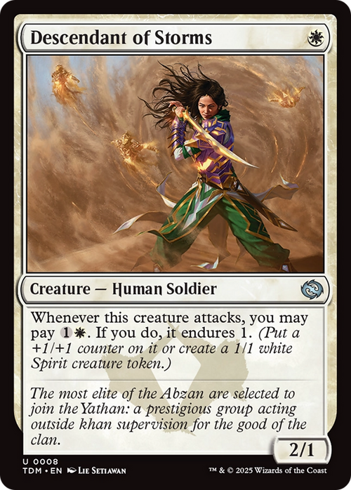 Descendant of Storms (TDM-008) - Tarkir: Dragonstorm Foil