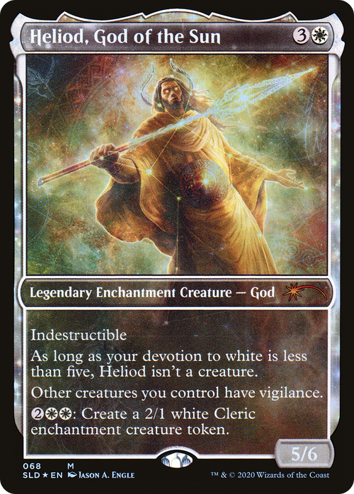 Heliod, God of the Sun (SLD-068) - Secret Lair Drop: (enchantment, Showcase) Foil