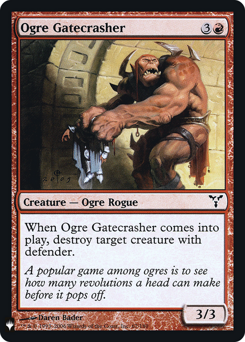 Ogre Gatecrasher (LIST-DIS-67) - The List Foil