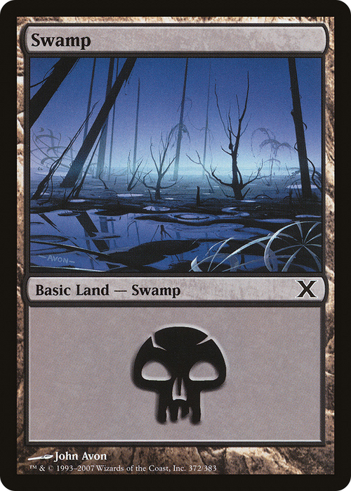 Swamp (372) (10E-372) - Tenth Edition