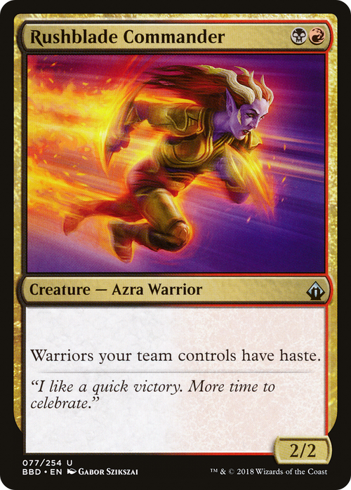 Rushblade Commander (BBD-077) - Battlebond