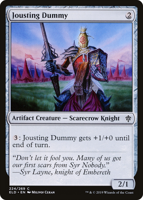 Jousting Dummy (ELD-224) - Throne of Eldraine Foil