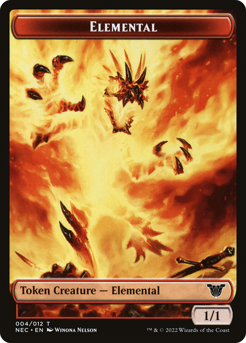 Elemental (TNEC-004) - Neon Dynasty Commander Tokens