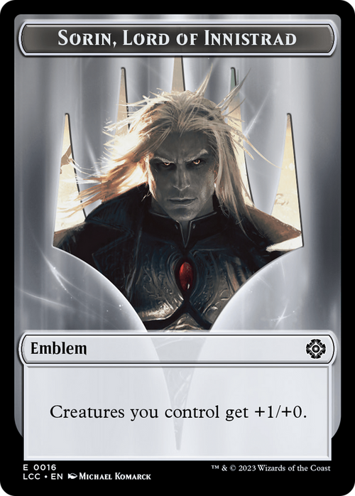 Sorin, Lord of Innistrad Emblem (TLCC-016) - The Lost Caverns of Ixalan Commander Tokens Foil