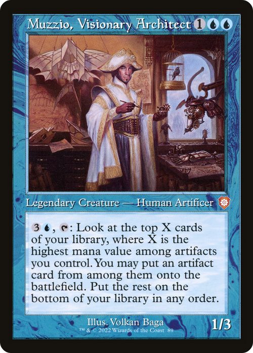 Muzzio, Visionary Architect (Retro Frame) (BRC-089) - The Brothers' War Commander