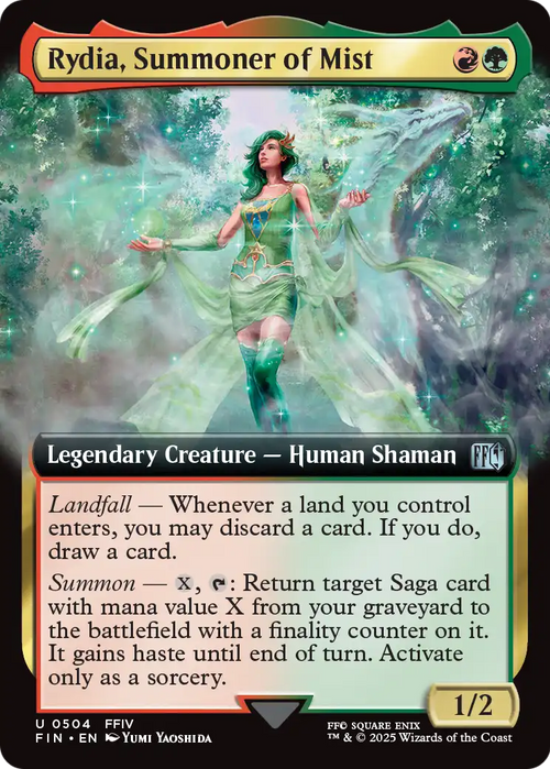 Rydia, Summoner of Mist (Extended Art) (FIN-504) - FINAL FANTASY: (Extended Art) Foil