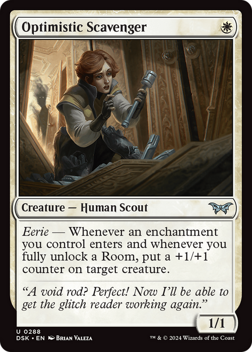 Optimistic Scavenger (0288) (DSK-288) - Duskmourn: House of Horror Foil