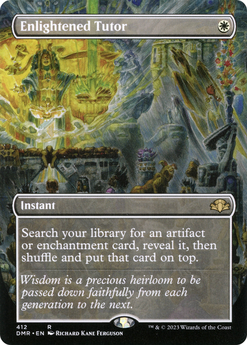 Enlightened Tutor (Borderless) (DMR-412) - Dominaria Remastered
