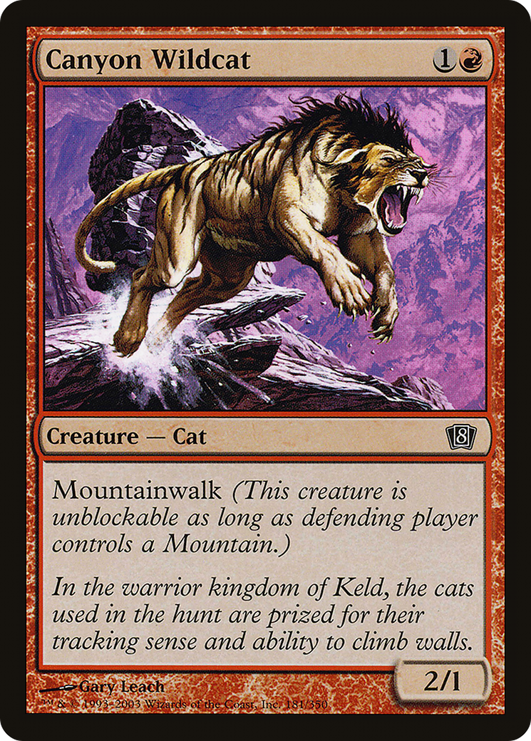 Canyon Wildcat (8ED-181) - 8th Edition Foil
