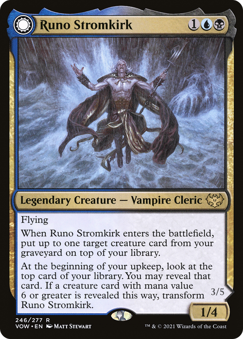 Runo Stromkirk (VOW-246) - Innistrad: Crimson Vow: (Double Faced Transform)