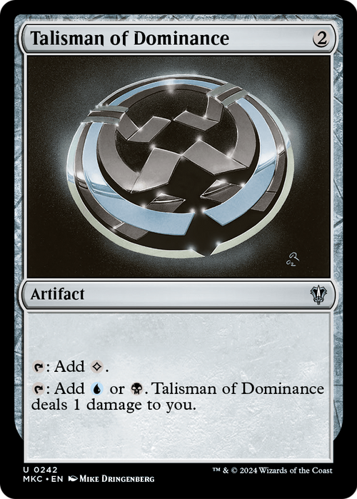 Talisman of Dominance (MKC-242) - Murders at Karlov Manor Commander