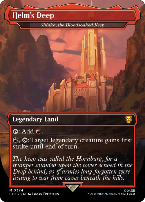 Helm's Deep - Shinka, the Bloodsoaked Keep (LTC-374) - Tales of Middle-earth Commander / Helm's Deep (Borderless)