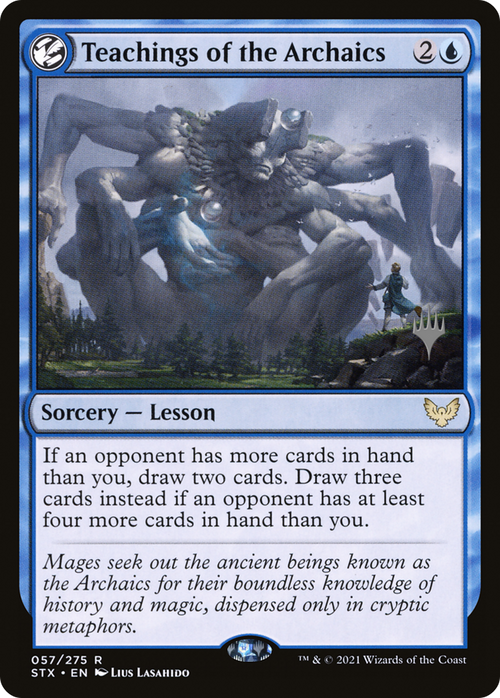 Teachings of the Archaics (PPSTX-57P) - Strixhaven: School of Mages Promos: (lesson) Foil