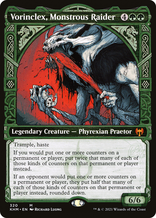 Vorinclex, Monstrous Raider (Showcase) (KHM-320) - Kaldheim: (Showcase) Foil
