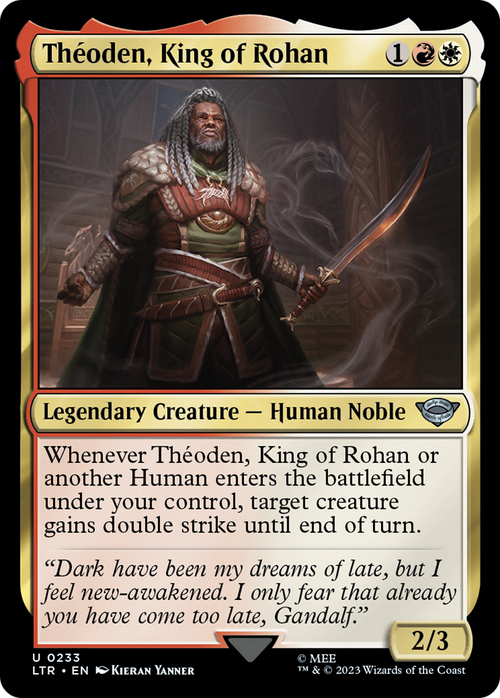 Theoden, King of Rohan (LTR-233) - The Lord of the Rings: Tales of Middle-earth Foil