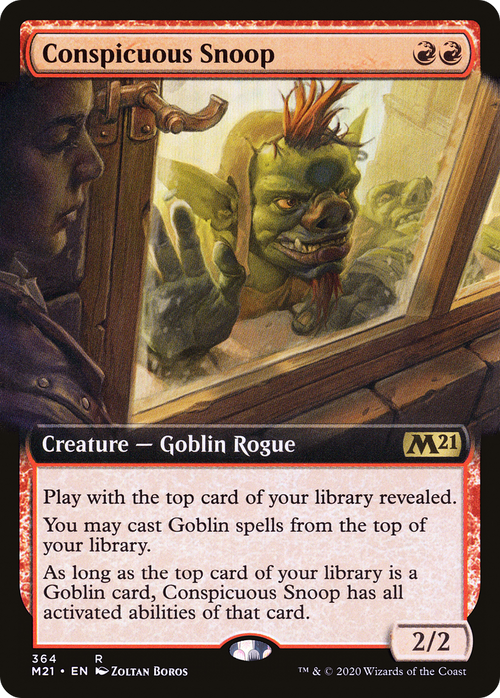 Conspicuous Snoop (Extended Art) (M21-364) - Core Set 2021: (Extended Art) Foil