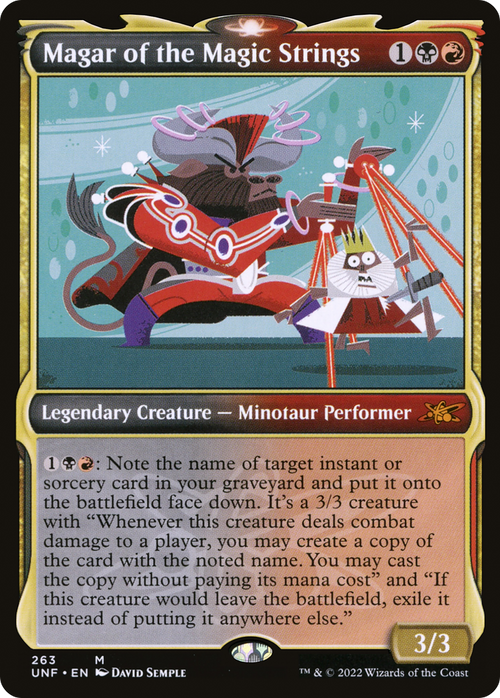 Magar of the Magic Strings (Showcase) (UNF-263) - Unfinity: (Showcase) Foil