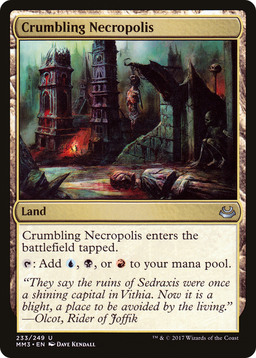 Crumbling Necropolis (MM3-233) - Modern Masters 2017 Foil