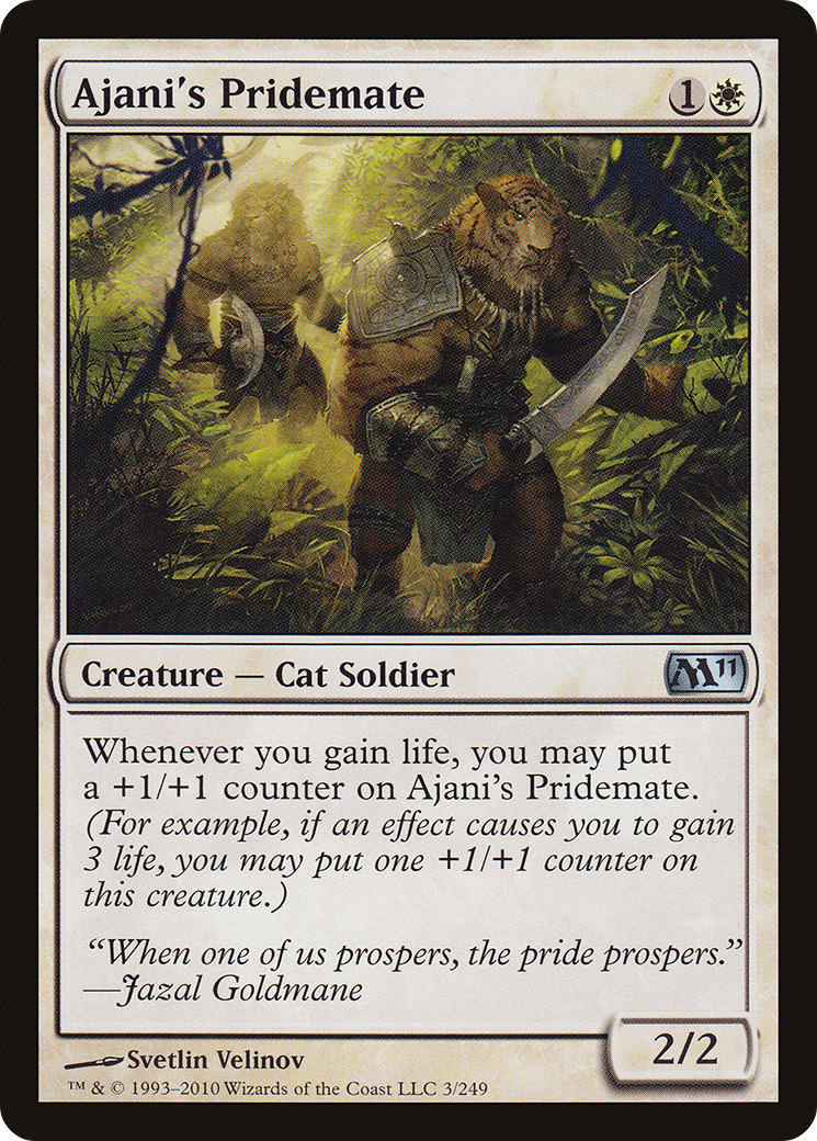 Ajani's Pridemate (M11-003) - Magic 2011