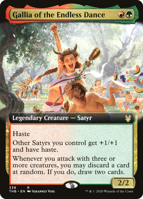 Gallia of the Endless Dance (Extended Art) (THB-338) - Theros Beyond Death: (Extended Art) Foil