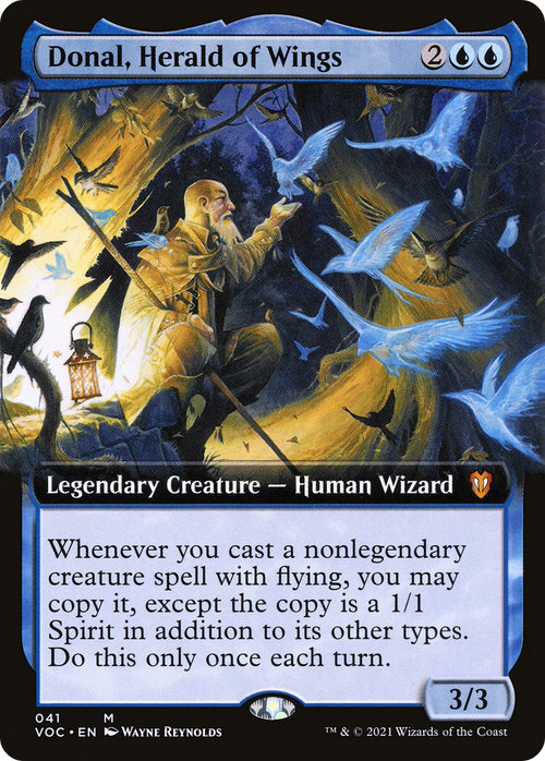 Donal, Herald of Wings (Extended Art) (VOC-041) - Crimson Vow Commander: (Extended Art)