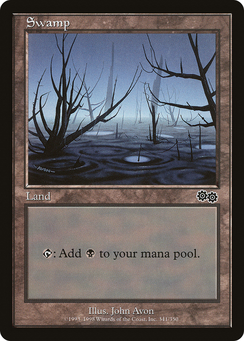 Swamp (341) (USG-341) - Urza's Saga