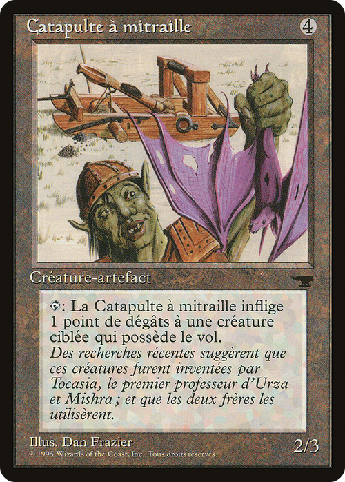 Grapeshot Catapult (French) - "Catapulte a mitraille" (REN-) - Renaissance