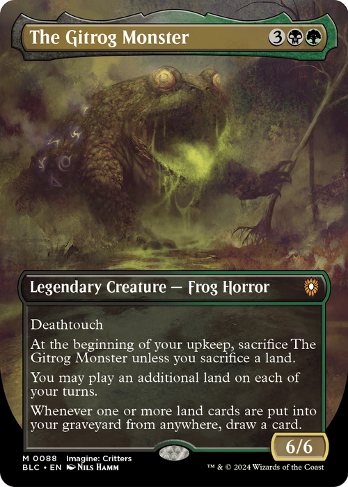 The Gitrog Monster (Borderless) (BLC-088) - Bloomburrow Commander