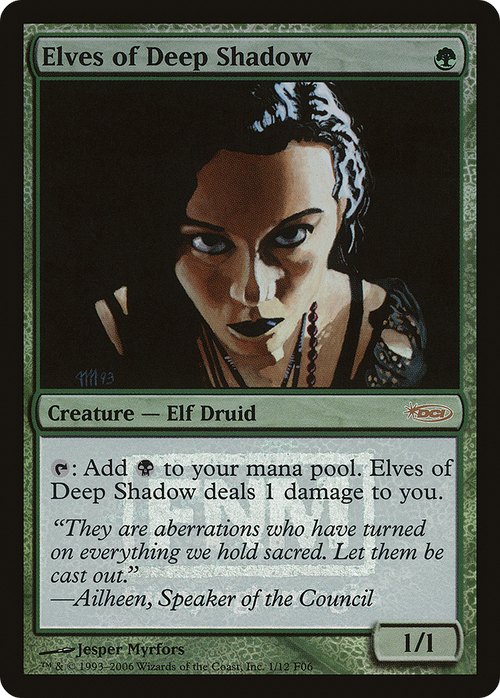 Elves of Deep Shadow (FNM-001) - Friday Night Magic 2006 Foil