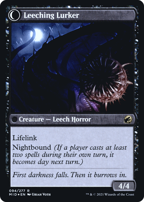 Curse of Leeches (PRE-94S) - Innistrad: Midnight Hunt Promos: (Double Faced Transform) Foil