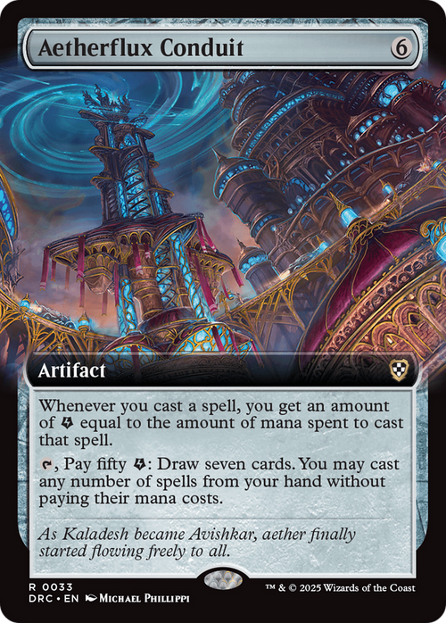Aetherflux Conduit (Extended Art) (DRC-033) - Commander: Aetherdrift: (Extended Art)