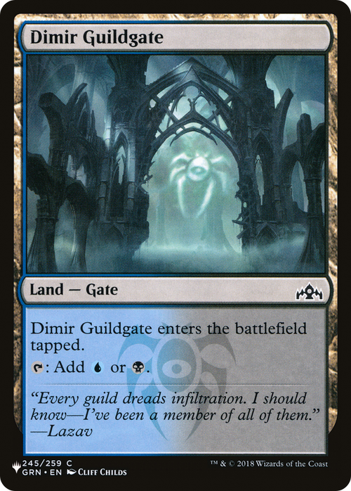 Dimir Guildgate (LIST-GRN-245) - The List Reprints