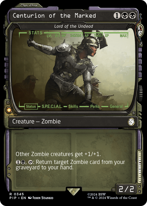 Centurion of the Marked - Lord of the Undead (Showcase) (PIP-345) - Fallout / Centurion of the Marked: (Showcase) Foil