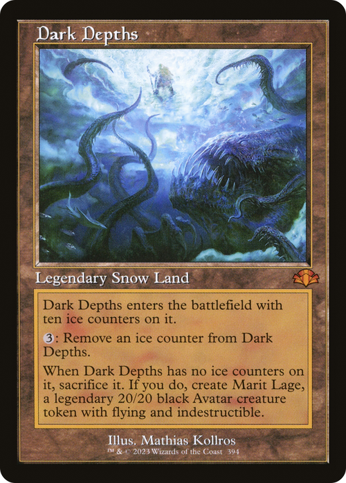 Dark Depths (Retro Frame) (DMR-394) - Dominaria Remastered