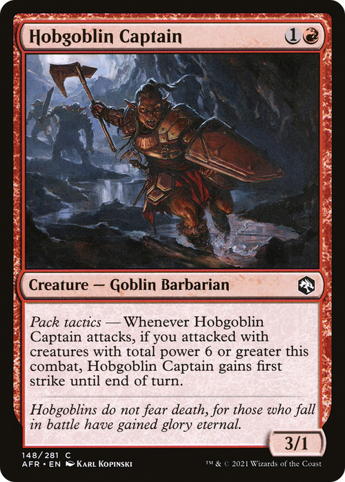 Hobgoblin Captain (AFR-148) - Adventures in the Forgotten Realms Foil