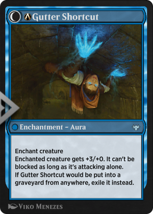 A-Gutter Skulker // A-Gutter Shortcut (VOW-A-62) - Innistrad: Crimson Vow: (Double Faced Transform)