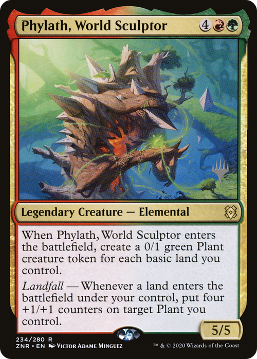 Phylath, World Sculptor (PPZNR-234) - Zendikar Rising Promos Foil