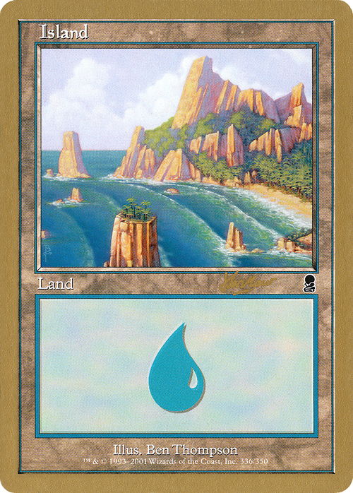 Island (336) - 2002 Sim Han How (ODY) (WCD-336) - World Championship Decks 2002